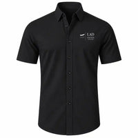 Thumbnail for Quatro de Fevereiro International Airport (LAD) Shirts - Short Sleeve Shirt - Front - Black