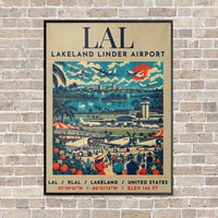 Thumbnail for LAL - Poster - Canvas Framed - Beige