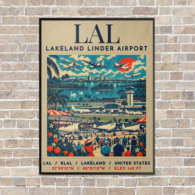 LAL - Poster - Canvas Framed - Beige