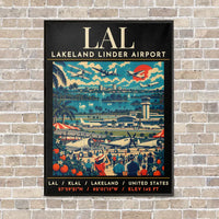 Thumbnail for LAL - Poster - Canvas Framed - Black