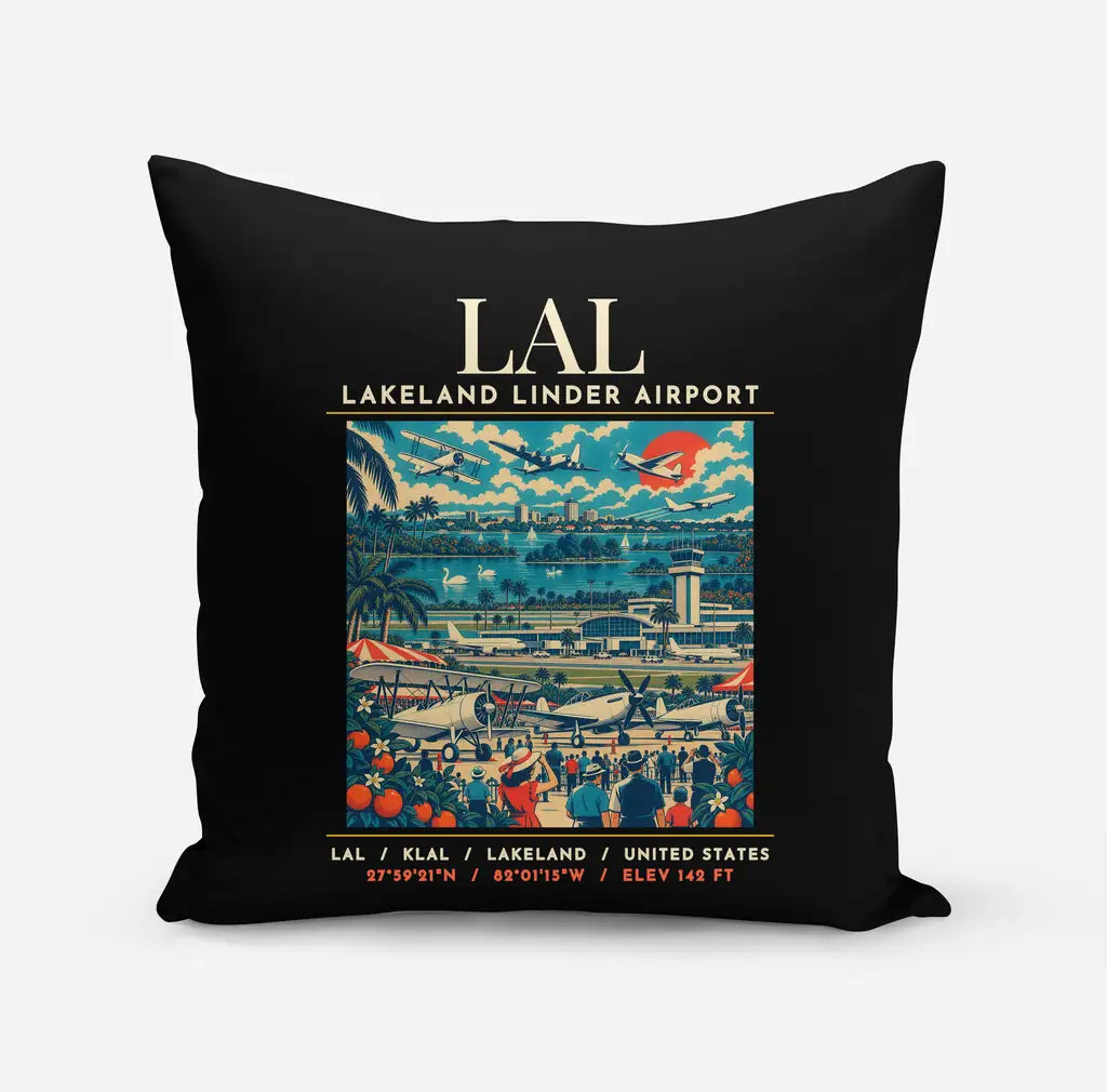 LAL - Poster - Pillow - Black