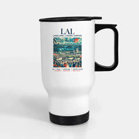 Thumbnail for Lakeland Linder International Airport (LAL) Travel Mugs - Poster - Stainless Steel with Holder - White