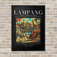 Thumbnail for LAMPANG - Poster - Canvas Framed - Black