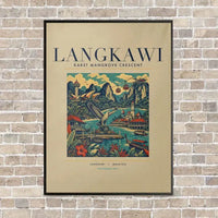Thumbnail for LANGKAWI - Poster - Canvas Framed - Beige