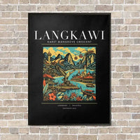 Thumbnail for LANGKAWI - Poster - Canvas Framed - Black