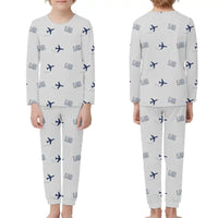 Thumbnail for Laramie Regional Airport (LAR) Pajamas - Children Pajamas - Light Gray