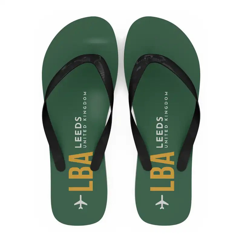 Leeds Bradford Airport (LBA) Slippers & Flip Flops - Slippers - Flip Flops - Code - Green