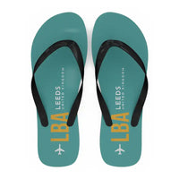 Thumbnail for Leeds Bradford Airport (LBA) Slippers & Flip Flops - Slippers - Flip Flops - Code - Turquoise