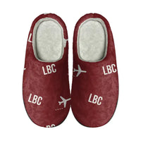 Thumbnail for Lübeck Blankensee Airport (LBC) Slippers & Flip Flops - Slippers - Cotton - Pattern - Dark Red