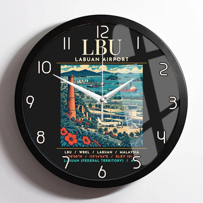 LBU - Poster - Wall Clock Framed - Black