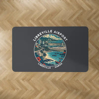 Thumbnail for Leon-Mba International Airport (LBV) Carpets - Carpet Rectangle - Badge - Dark Gray V2