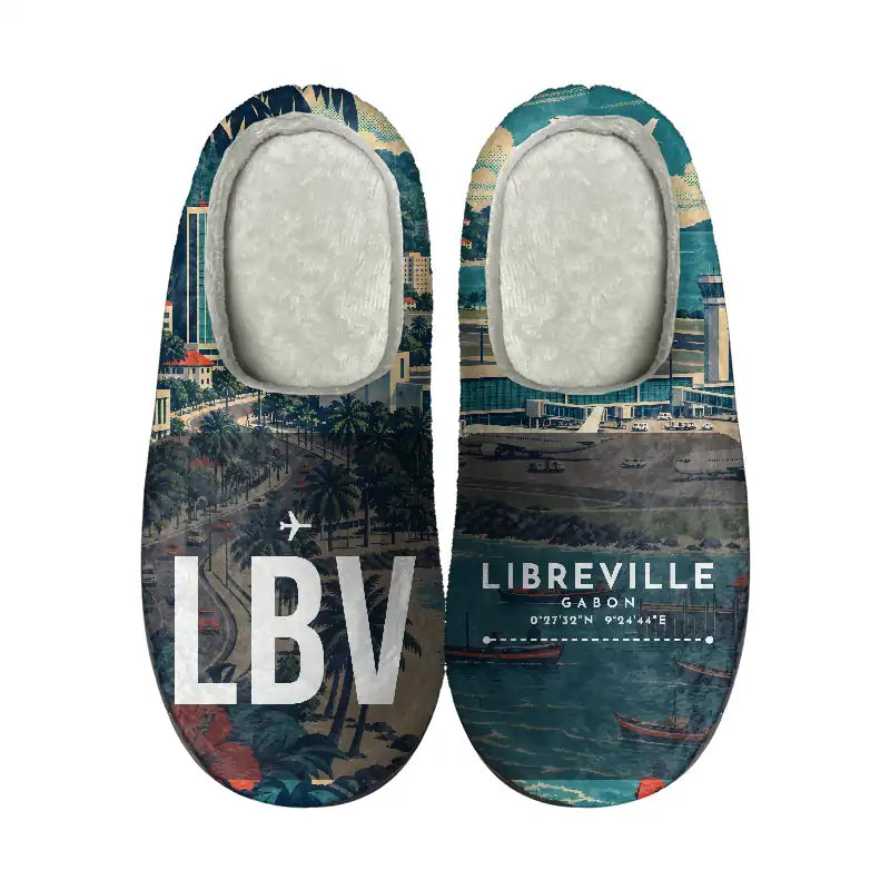 Leon-Mba International Airport (LBV) Slippers & Flip Flops - Slippers - Cotton - Scene - Different