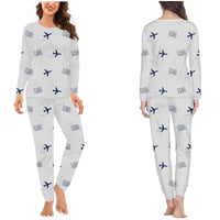 Thumbnail for Larnaka International Airport (LCA) Pajamas - Women Pajamas - Light Gray