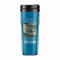 Thumbnail for Lecce Galatina Air Base (LCC) Travel Mugs - Poster + Name - Plastic (No Holder) - Light Blue