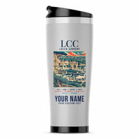 Thumbnail for Lecce Galatina Air Base (LCC) Travel Mugs - Poster + Name - Stainless Steel (No Holder) - Light Gray