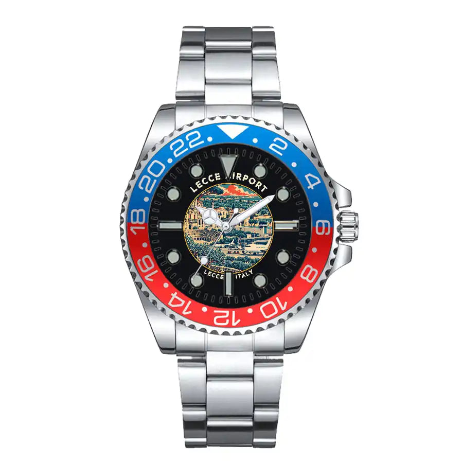 Lecce Galatina Air Base (LCC) Aviator Watches - Badge - Premium Diver - Blue & Red
