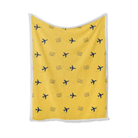 Thumbnail for Łódź Władysław Reymont Airport (LCJ) Bedding Sets & Blankets - Blanket - Pattern - Yellow