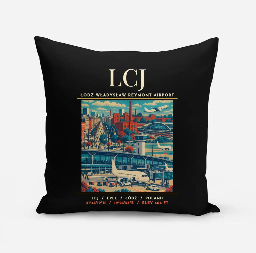 LCJ - Poster - Pillow - Black