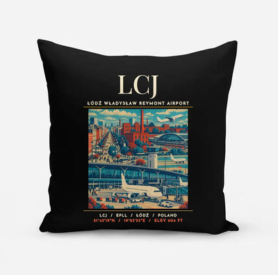 LCJ - Poster - Pillow - Black