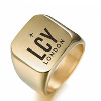 Thumbnail for London City Airport (LCY) Rings - Ring - Golden