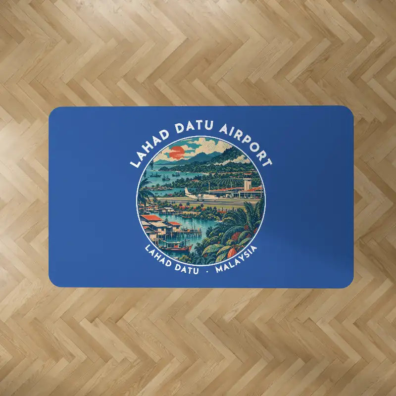 Lahad Datu Airport (LDU) Carpets - Carpet Rectangle - Badge - Blue V2
