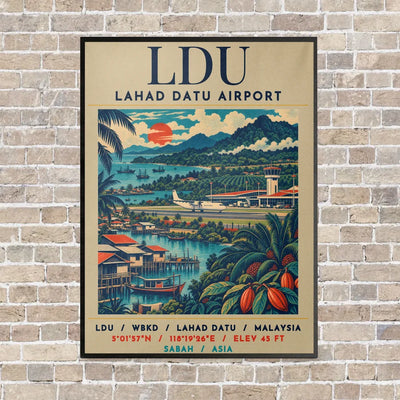 LDU - Poster - Canvas Framed - Beige