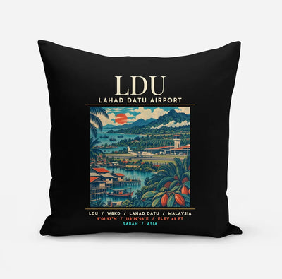 LDU - Poster - Pillow - Black