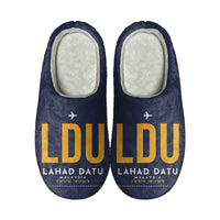 Thumbnail for Lahad Datu Airport (LDU) Slippers & Flip Flops - Slippers - Cotton - Code - Same - Navy Blue