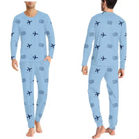 Thumbnail for St. Petersburg Pulkovo Airport (LED) Pajamas - Men Pajamas - Light Blue