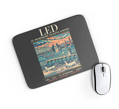 LED - Poster - Mouse Pad - Black