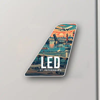 Thumbnail for St. Petersburg Pulkovo Airport (LED) tail magnet