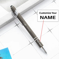 Thumbnail for St. Petersburg Pulkovo Airport (LED) Pens - touch pen - gray with name