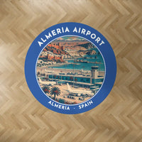 Thumbnail for Almería Airport (LEI) Carpets - Carpet Round - Badge - Blue V2