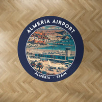 Thumbnail for Almería Airport (LEI) Carpets - Carpet Round - Badge - Dark Blue V2