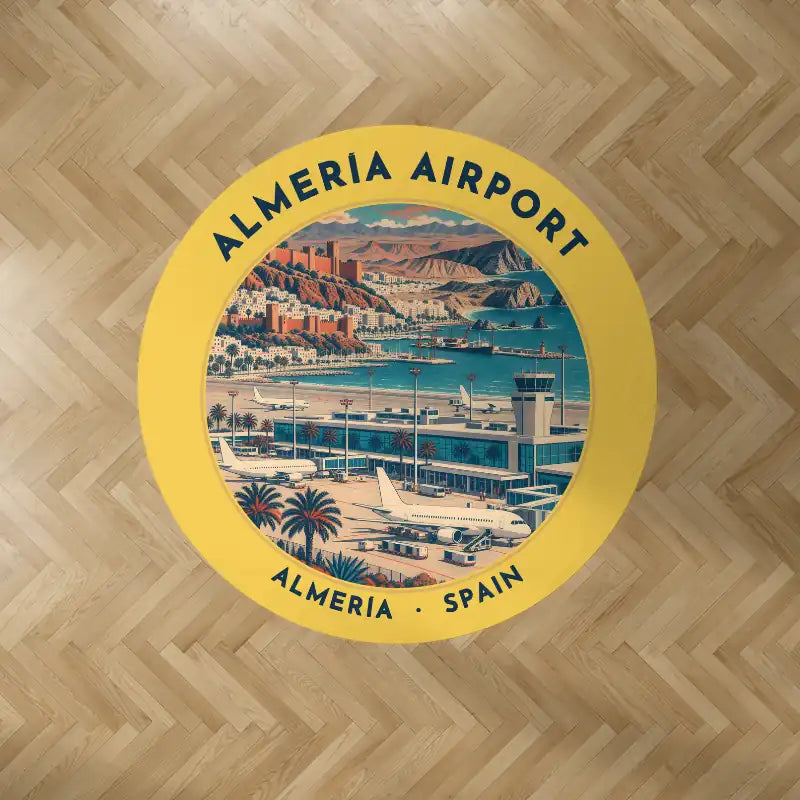 Almería Airport (LEI) Carpets - Carpet Round - Badge - Yellow V2