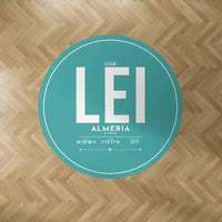 Thumbnail for Almería Airport (LEI) Carpets - Carpet Round - ID Tag - Turquoise
