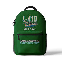 Thumbnail for LET L-410 UVP-E20 - 3D Backpack - Cartoon + Name - Green