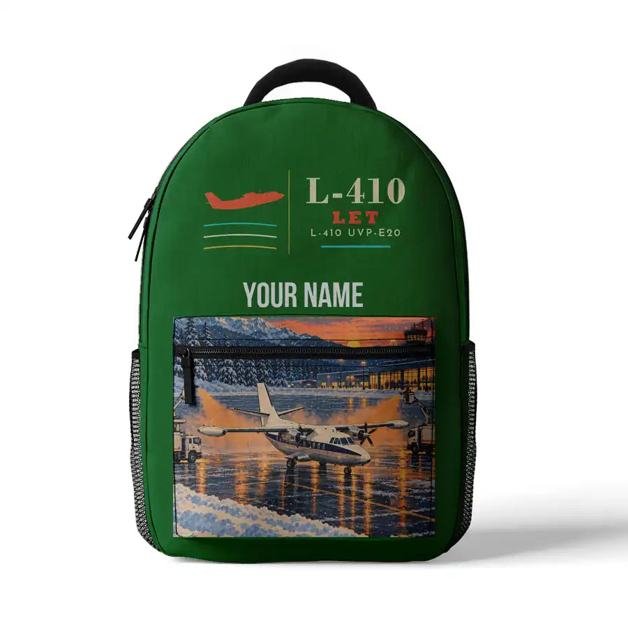 LET L-410 UVP-E20 - 3D Backpack - Green + Name