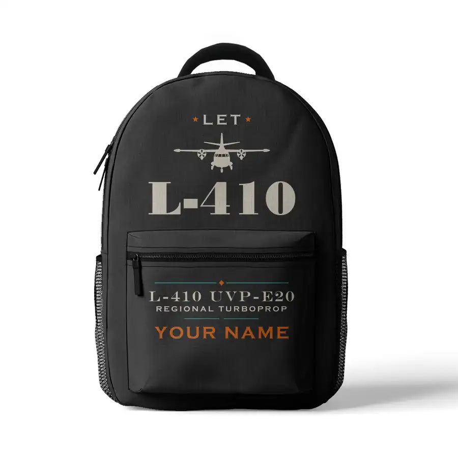 LET L-410 UVP-E20 - 3D Backpack - Heritage + Name - Gray