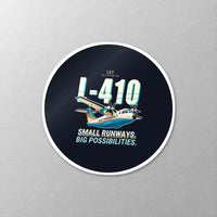 Thumbnail for LET L-410 UVP-E20 - Cartoon - Circle Sticker - Close-up