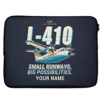 Thumbnail for LET L-410 UVP-E20 - Cartoon + Name - Laptop Sleeve