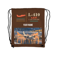 Thumbnail for LET L-410 UVP-E20 - Drawstring Bag - Classic + Name - Brown