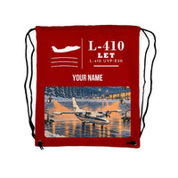 Thumbnail for LET L-410 UVP-E20 - Drawstring Bag - Classic + Name - Red
