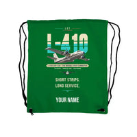 Thumbnail for LET L-410 UVP-E20 - Drawstring Bag - Original + Name - Green