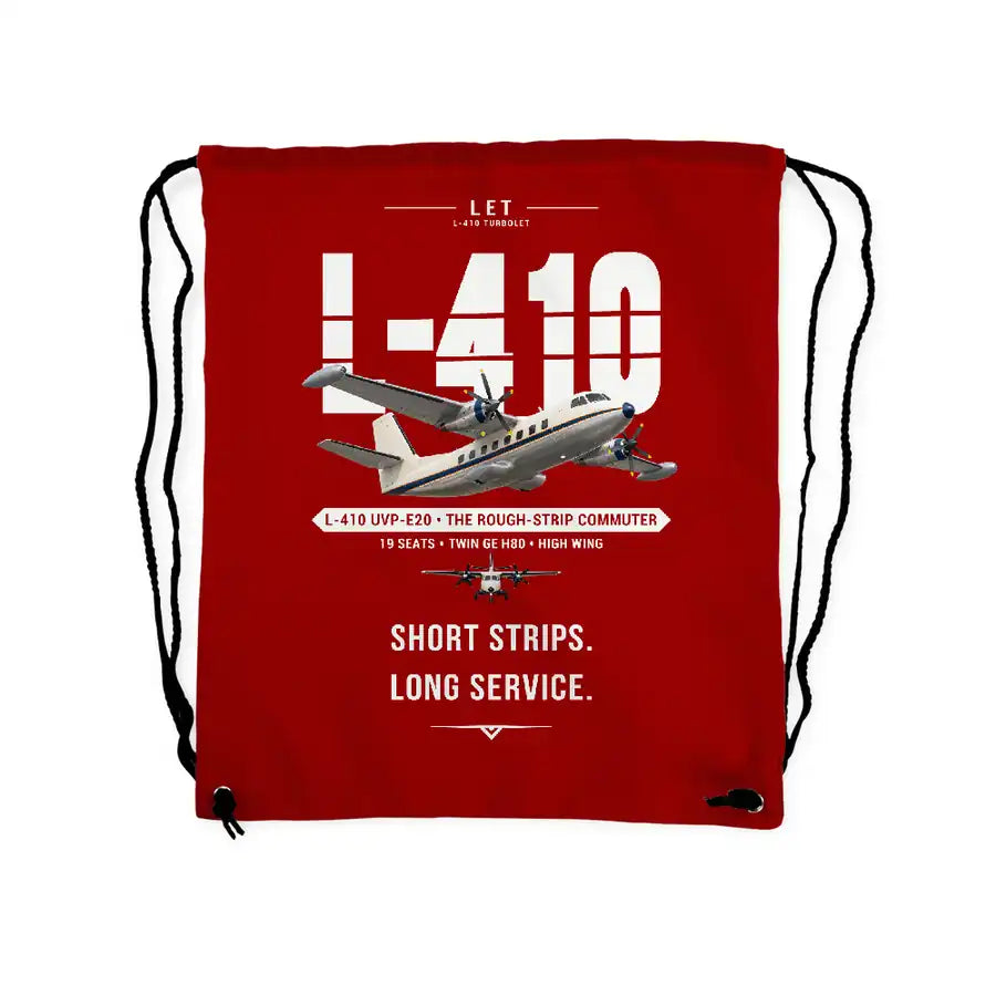 LET L-410 UVP-E20 - Drawstring Bag - Original - Red
