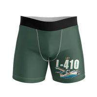 Thumbnail for LET L-410 UVP-E20 - Men Boxers - Cartoon - Dark Green