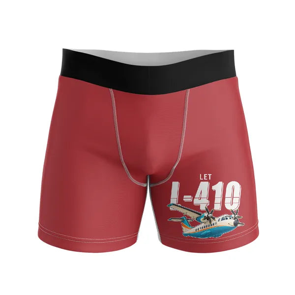 LET L-410 UVP-E20 - Men Boxers - Cartoon - Red
