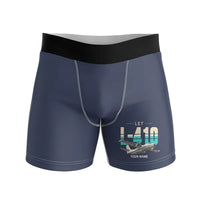 Thumbnail for LET L-410 UVP-E20 - Men Boxers - Original + Name - Navy Blue