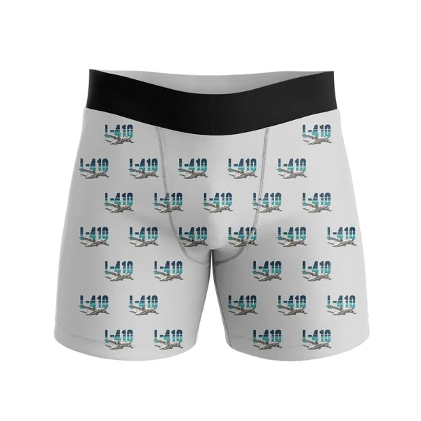 LET L-410 UVP-E20 - Men Boxers - Original Pattern - Light Gray