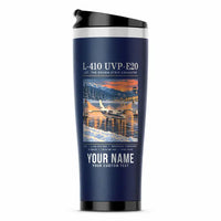 Thumbnail for LET L-410 UVP-E20 - Poster + Name - Stainless Steel (No Holder) - Dark Blue